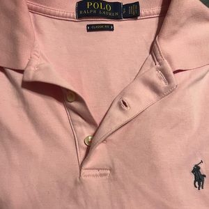 Mens pink polo Ralph Lauren shirt size S